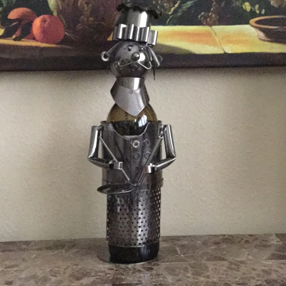 Wine Bodies Chef with Pan wine holder